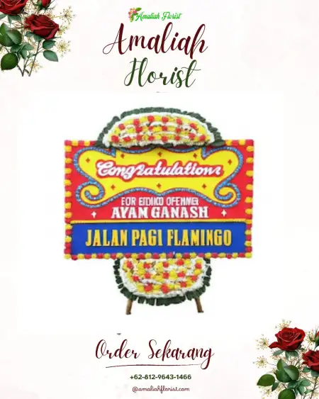 Sewa Papan Bunga Rawa Bangun